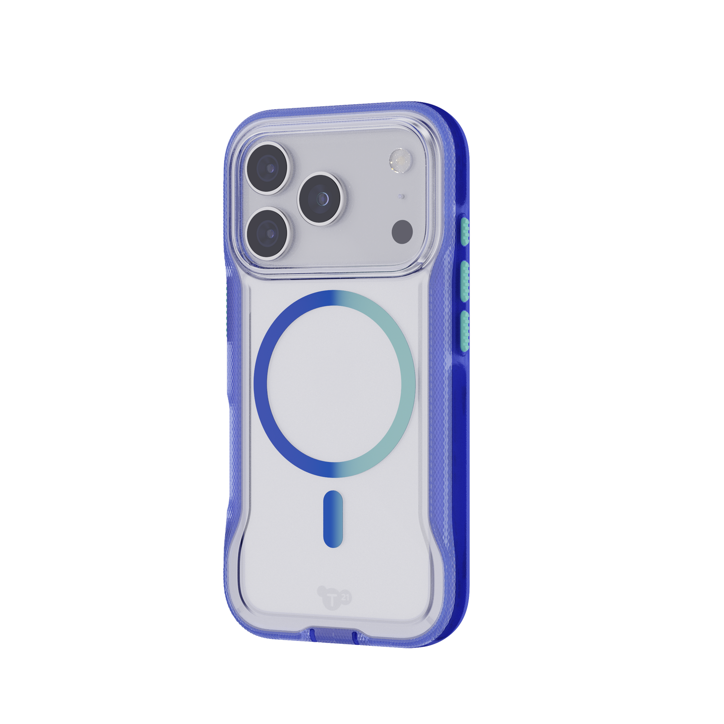 TECH21 EvoPro MagSafe Case for iPhone 17 Pro - Electric Blue/Jelly Mint