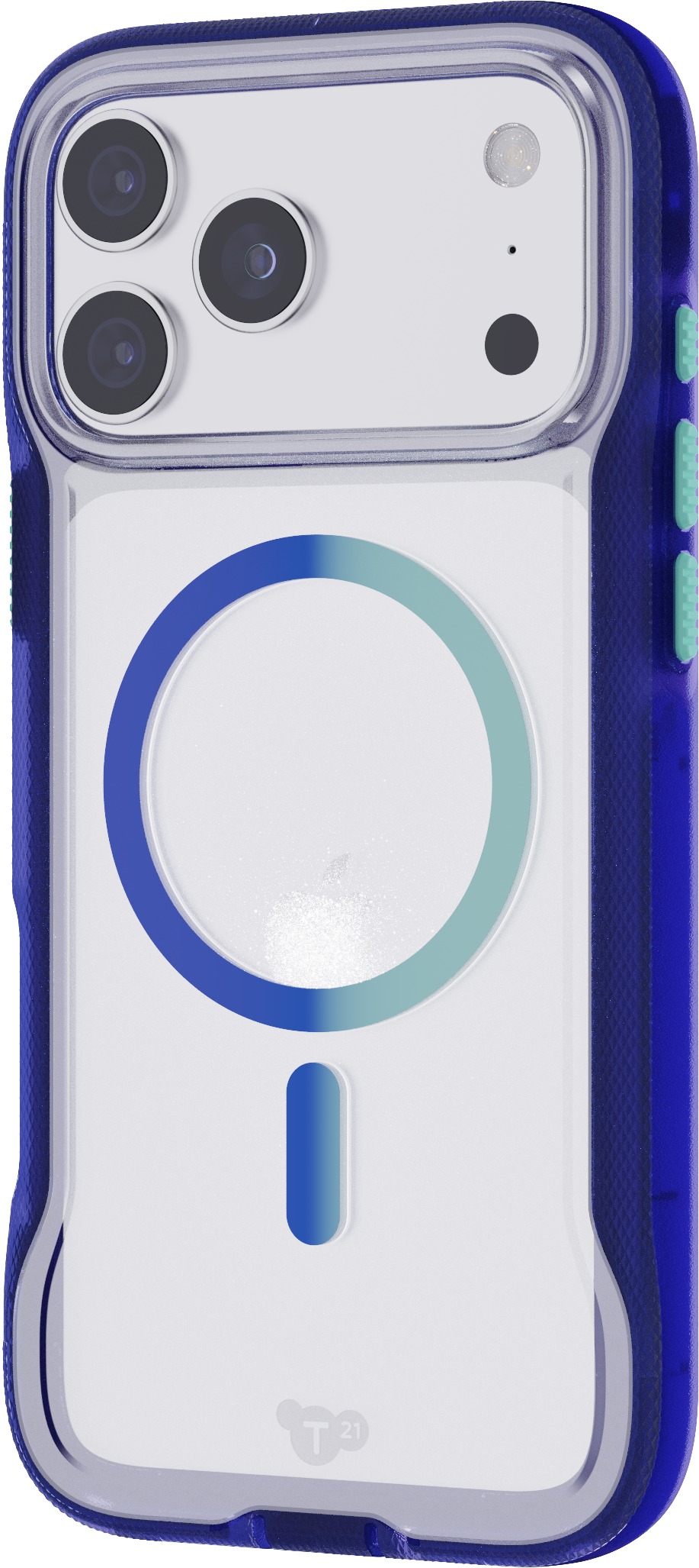 TECH21 EvoPro MagSafe Case for iPhone 17 Pro Max - Electric Blue/Jelly Mint