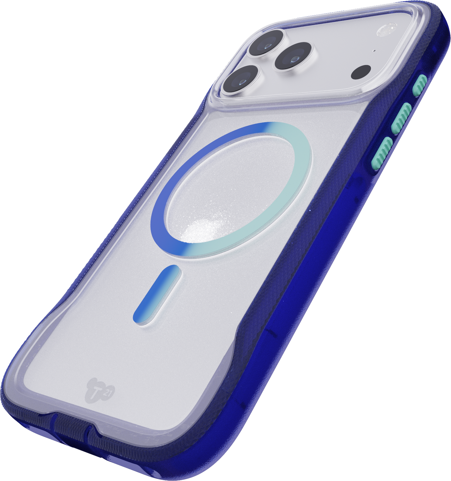 TECH21 EvoPro MagSafe Case for iPhone 17 Pro Max - Electric Blue/Jelly Mint