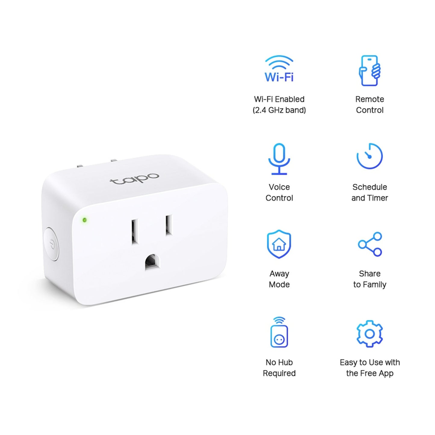 TP-LINK Tapo P105 Mini Smart Wi-Fi Plug (1-pack) - White