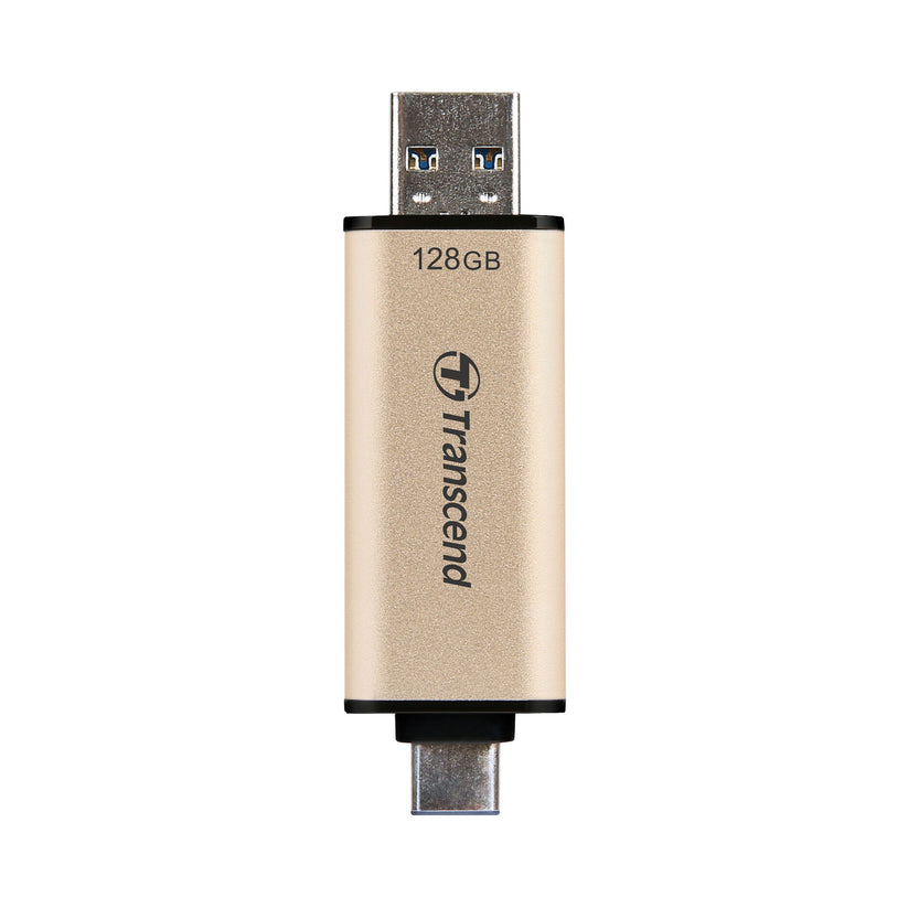 TRANSCEND JetFlash 930C OTG Storage Flash Drive Type C 128GB Gold