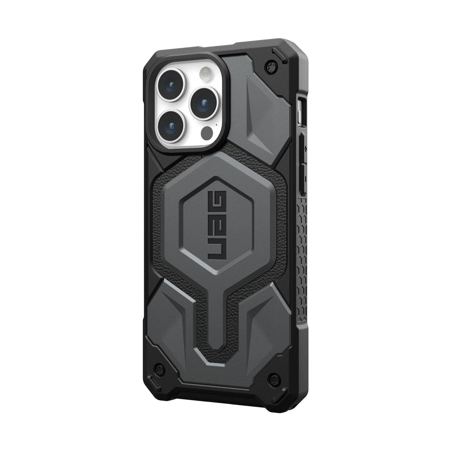 UAG Monarch Pro MagSafe Case for iPhone 15 Pro Max - Silver