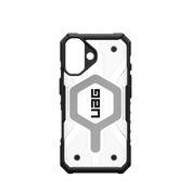 UAG Pathfinder Clear MagSafe Case for iPhone 16 - Ice/Silver