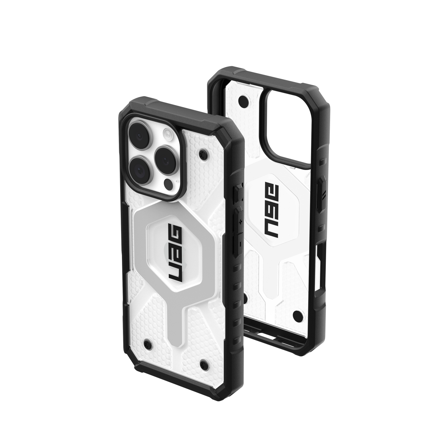 UAG Pathfinder Clear MagSafe Case for iPhone 16 Pro - Ice/Silver