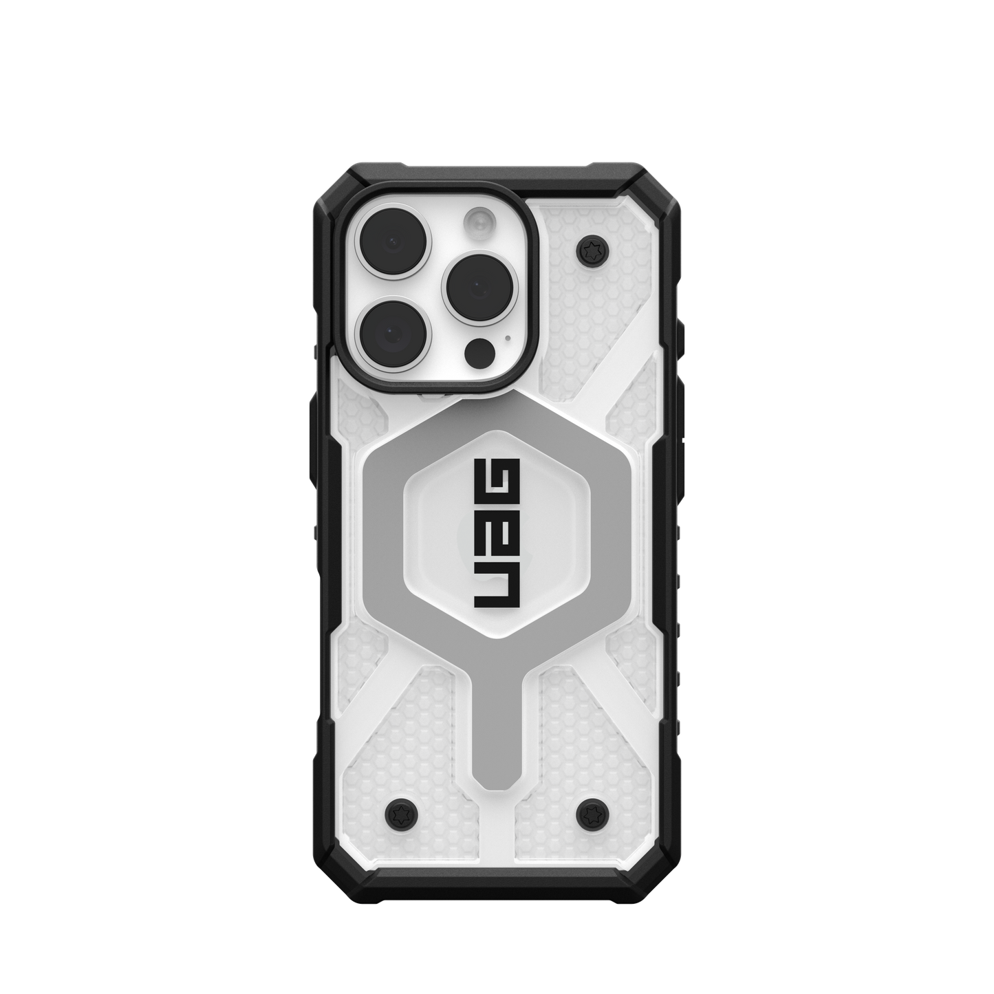 UAG Pathfinder Clear MagSafe Case for iPhone 16 Pro - Ice/Silver