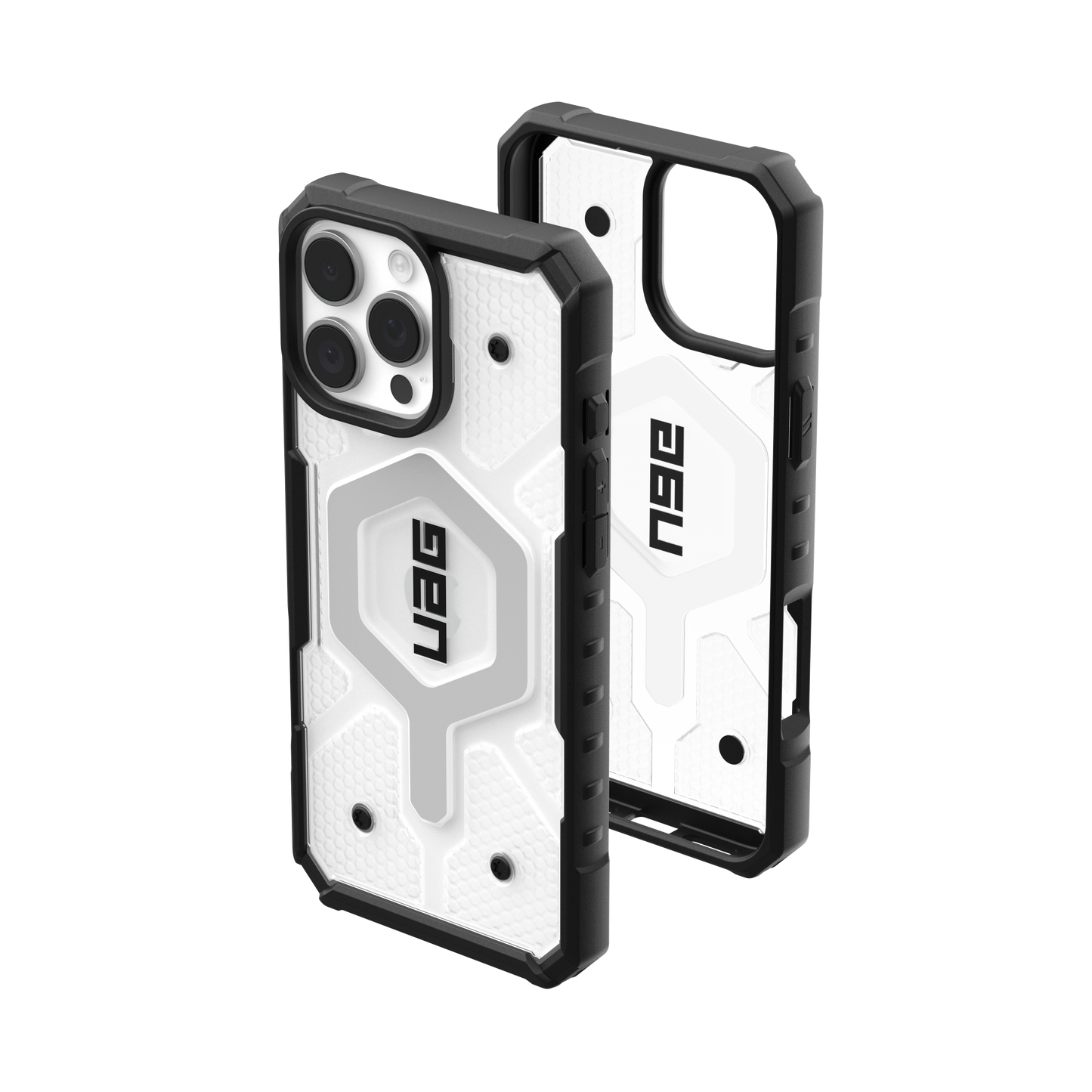 UAG Pathfinder Clear MagSafe Case for iPhone 16 Pro Max - Ice/Silver