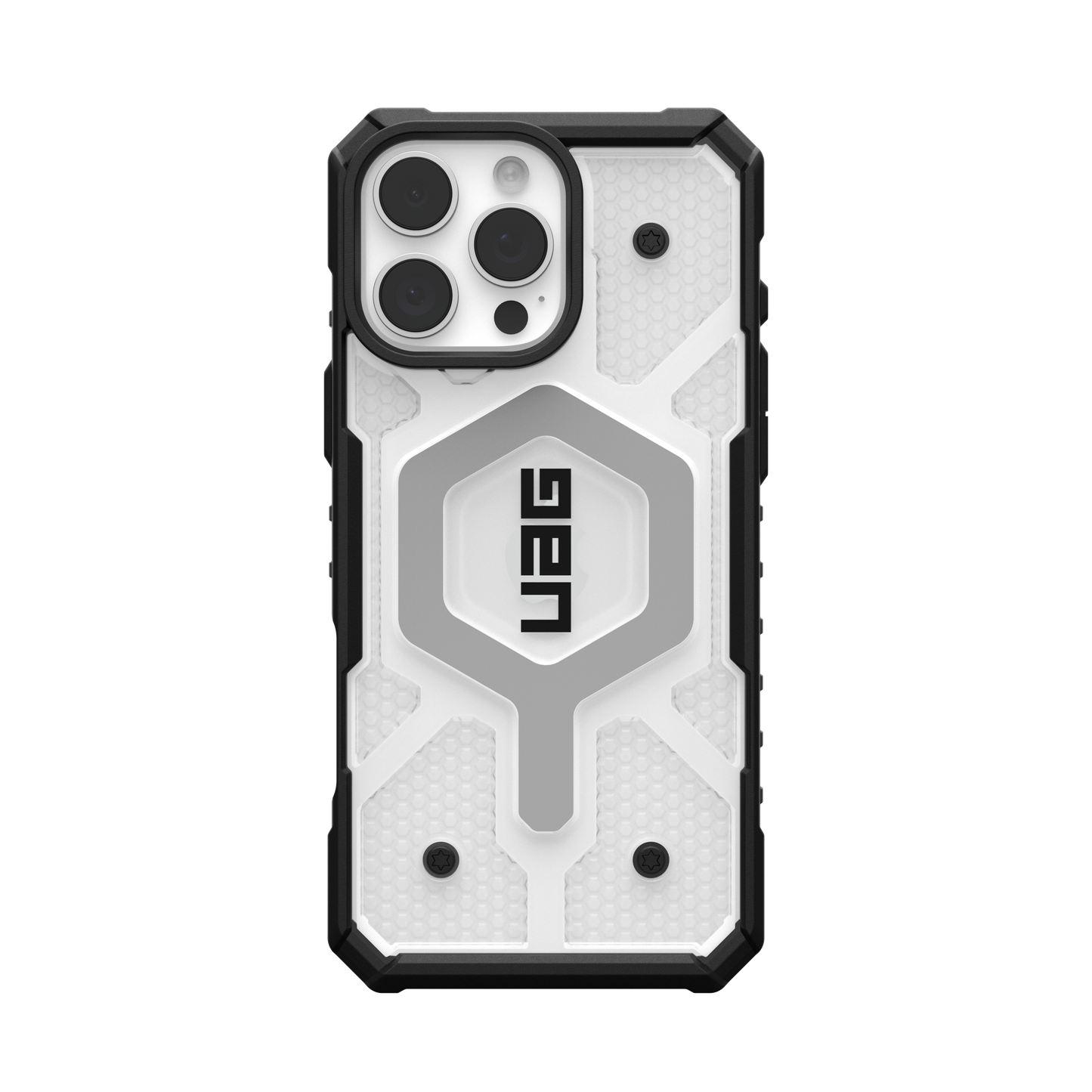 UAG Pathfinder Clear MagSafe Case for iPhone 16 Pro Max - Ice/Silver