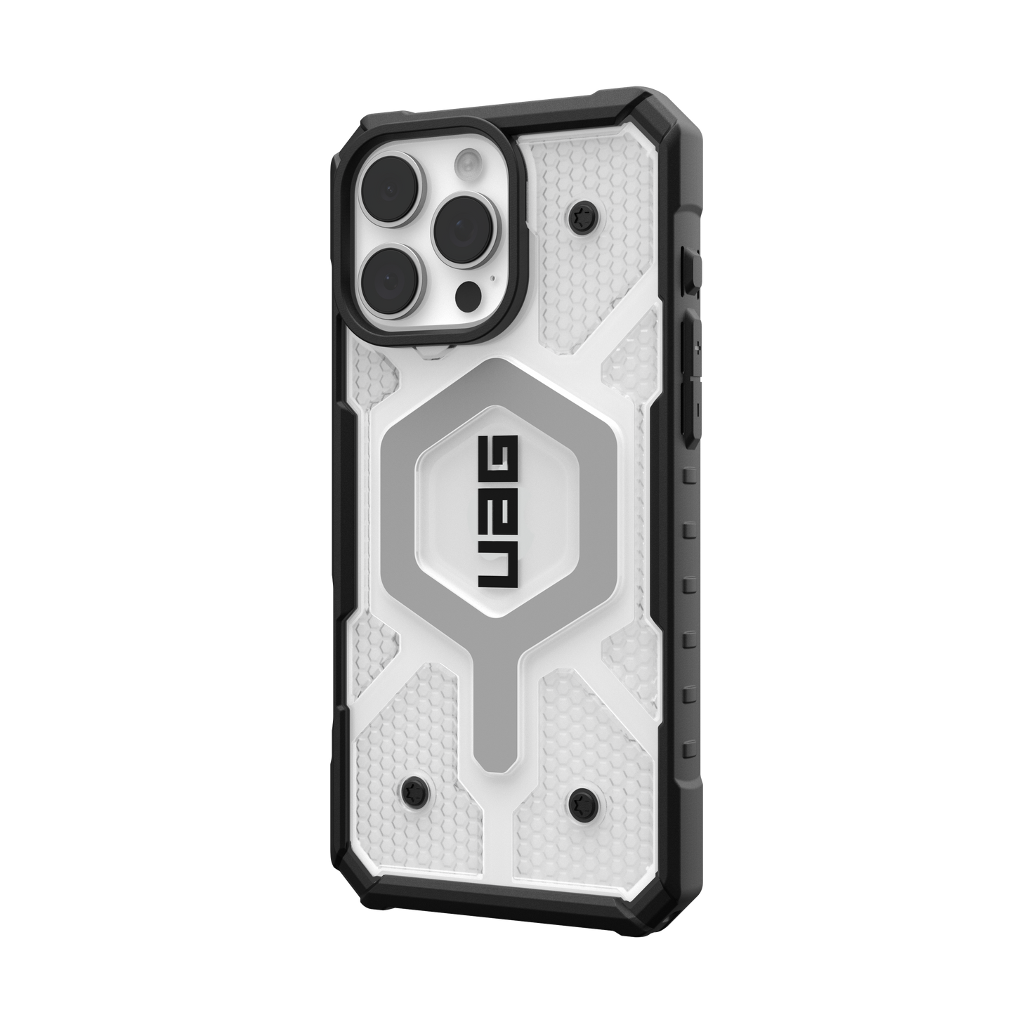 UAG Pathfinder Clear MagSafe Case for iPhone 16 Pro Max - Ice/Silver