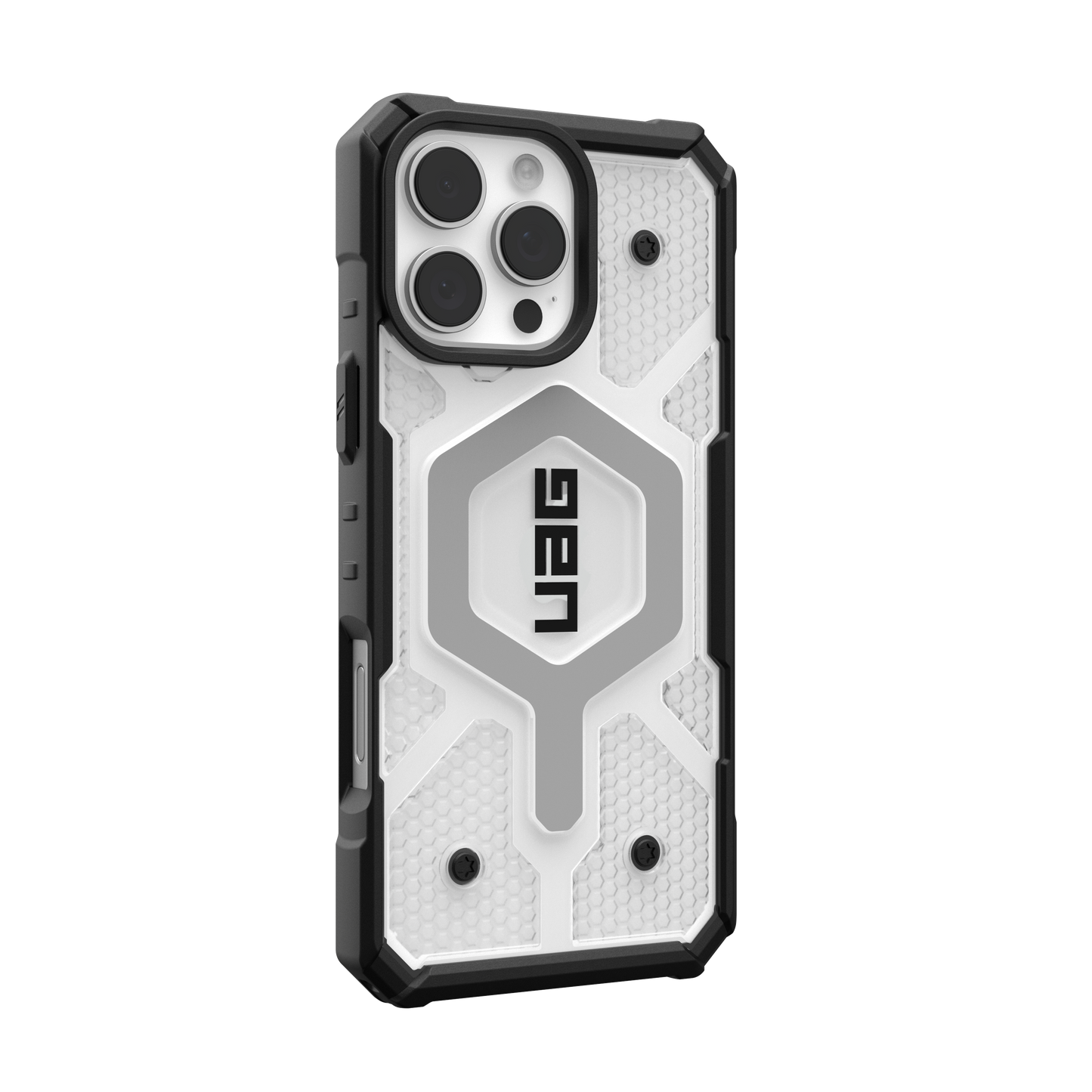 UAG Pathfinder Clear MagSafe Case for iPhone 16 Pro Max - Ice/Silver