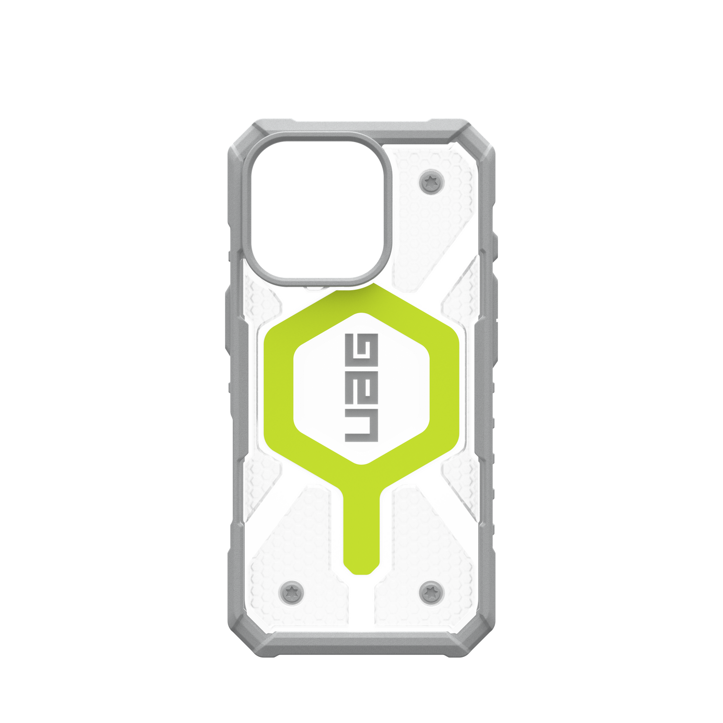 UAG Pathfinder Clear MagSafe Case for iPhone 16 Pro - Active Neon