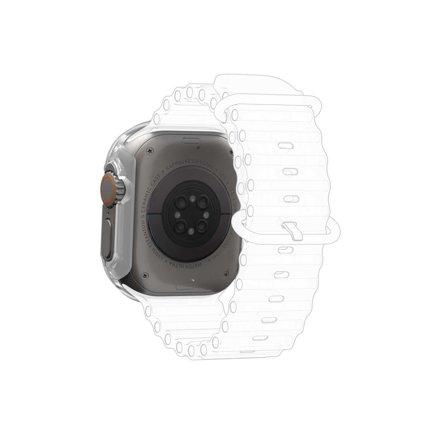UAG Scout Watch Case for Apple Watch 49mm - Frosted Ice