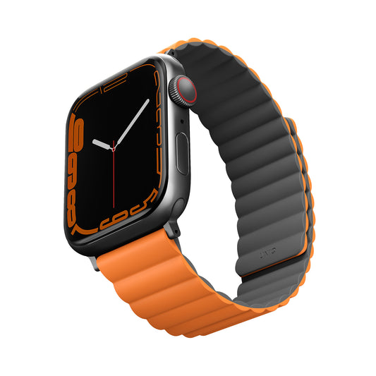 UNIQ Revix Watch Strap for Apple Watch 42/44/45mm - Gray Orange