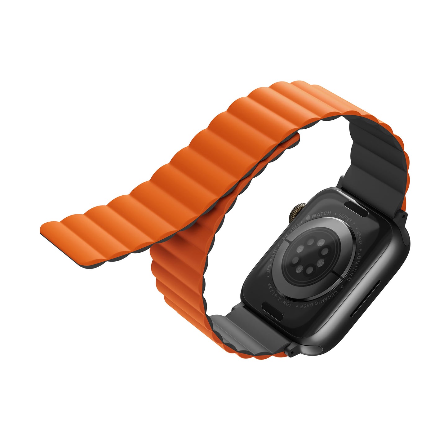 UNIQ Revix Watch Strap for Apple Watch 42/44/45mm - Gray Orange