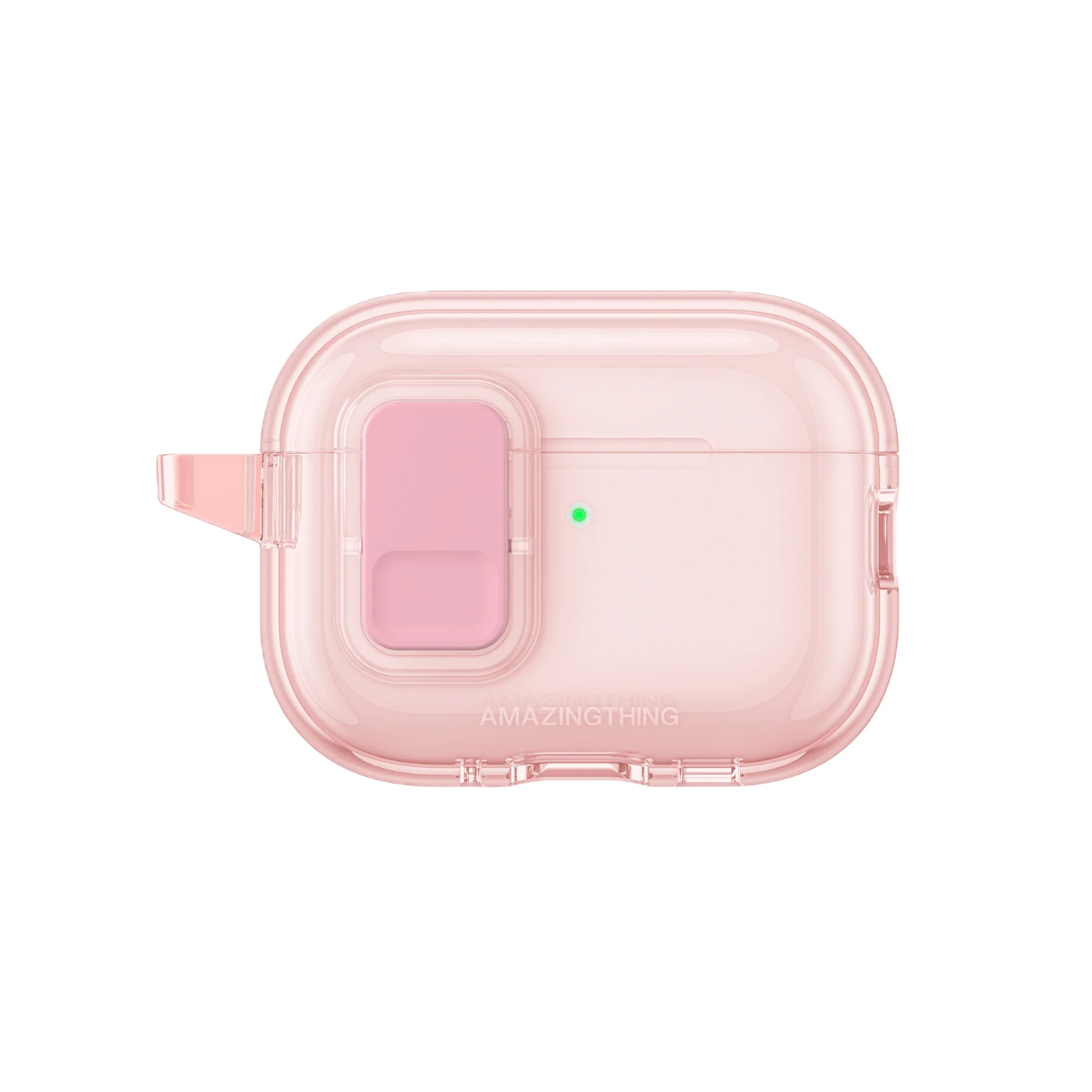 AMAZINGTHING Minimal Click Case for AirPods Pro 3 - Clear Pink