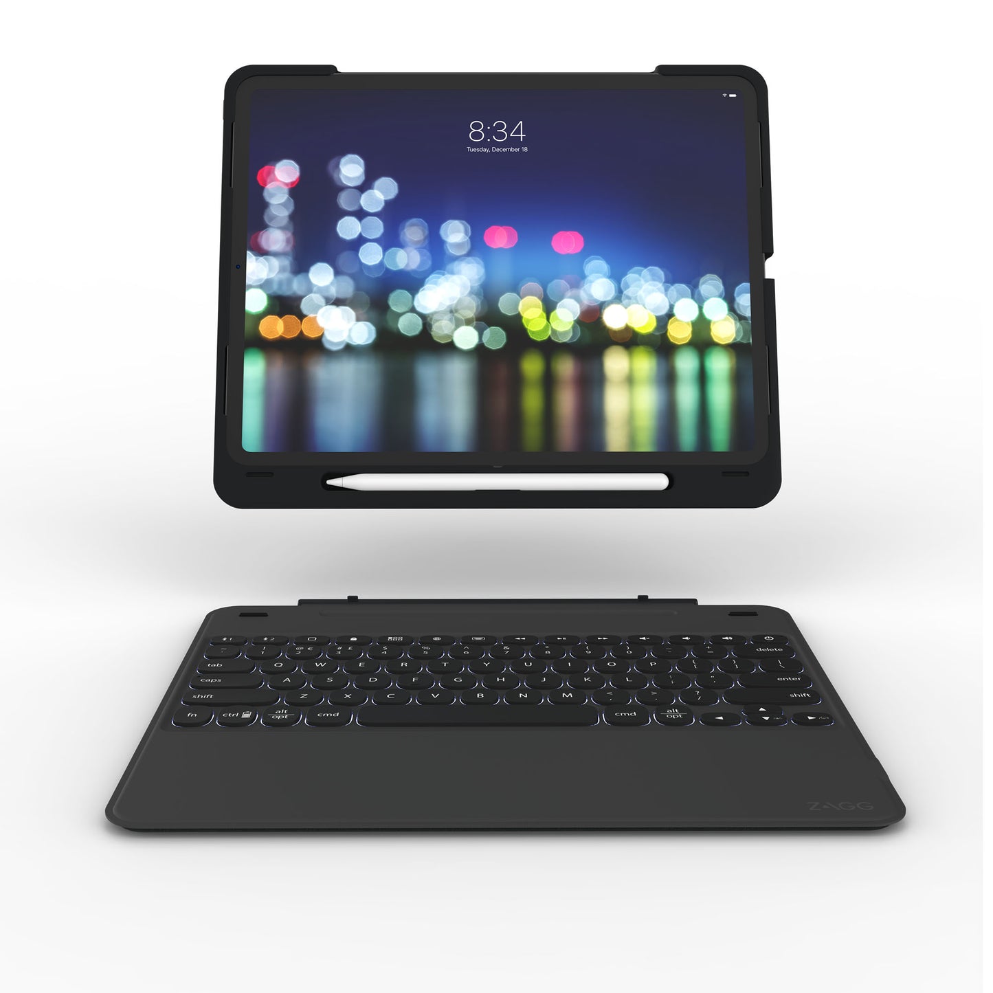 ZAGG Slim Book Go Keyboard Case for iPad Pro 12.9 3rd &amp; 4th Gen - Black