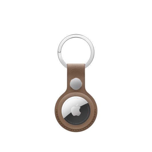 AirTag FineWoven Key Ring - Taupe