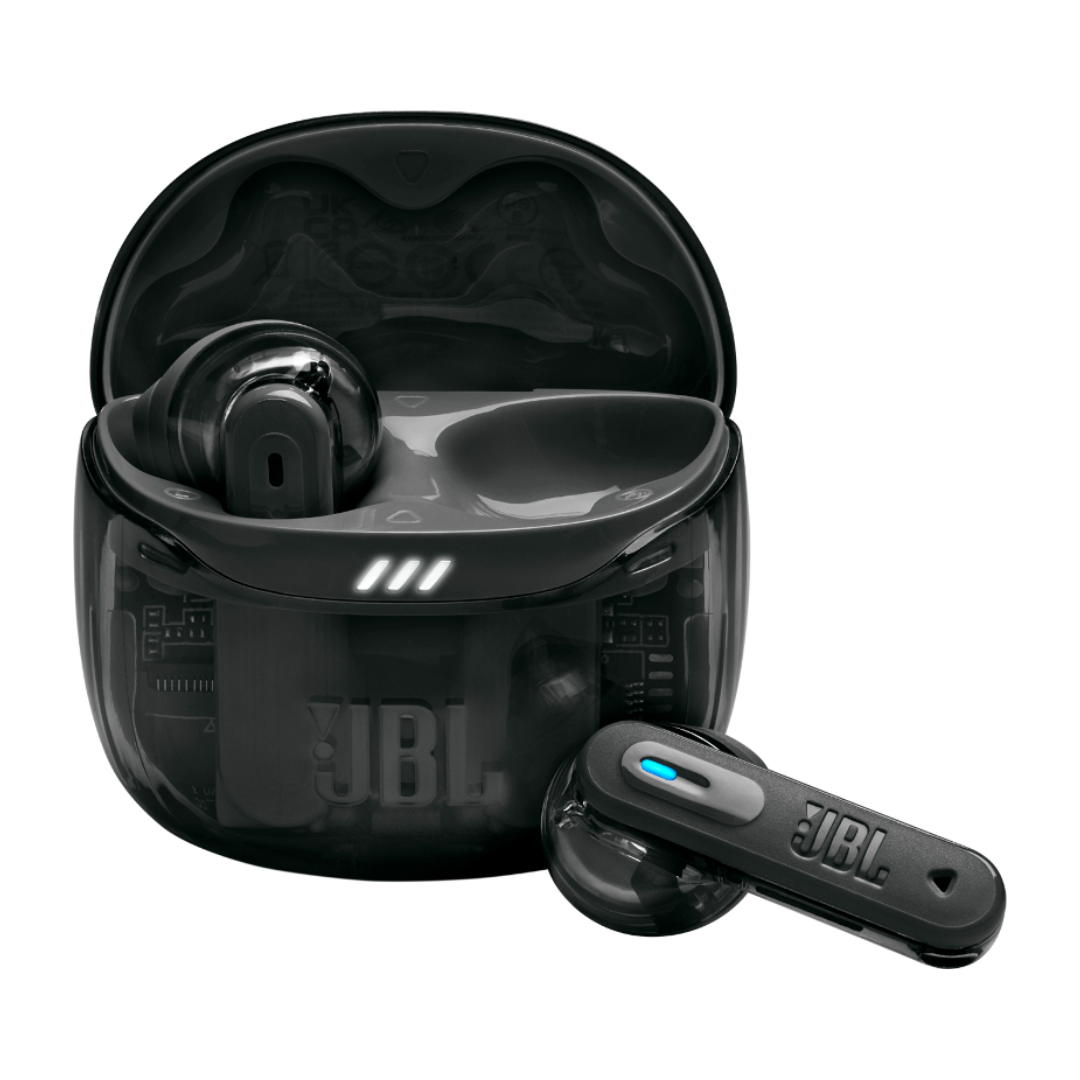 JBL Tune Flex 2 Ghost True Wireless Noise Cancelling Open-Stick Earbuds - Black