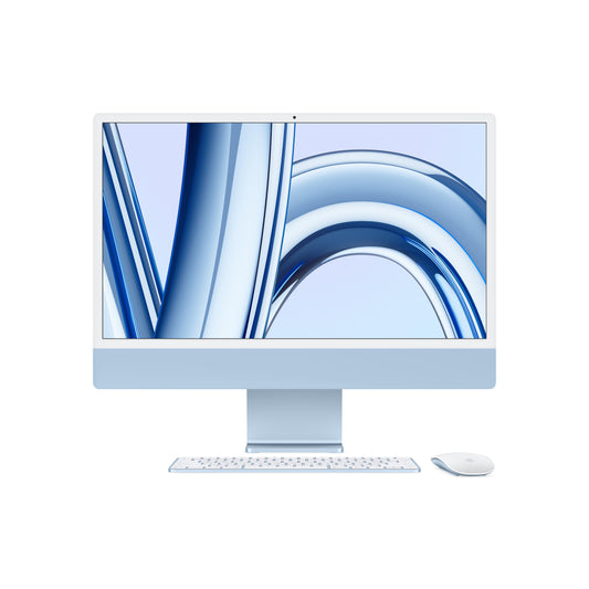 24-inch iMac with Retina 4.5K display: Apple M3 chip with 8‚Äëcore CPU and 8‚Äëcore GPU, 256GB SSD - Blue