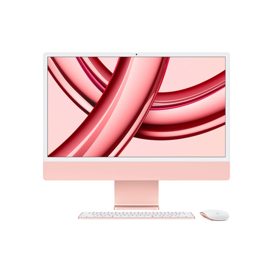 24-inch iMac with Retina 4.5K display: Apple M3 chip with 8‑core CPU and 8‑core GPU, 256GB SSD - Pink