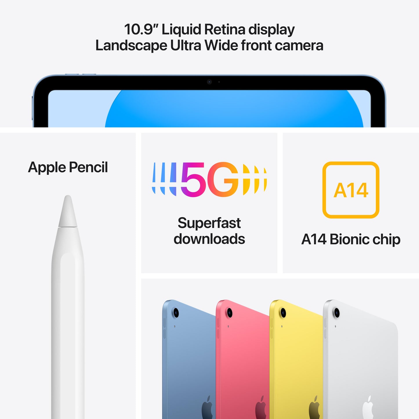 2022 10.9-inch iPad Wi-Fi + Cellular 64GB - Blue (10th generation)