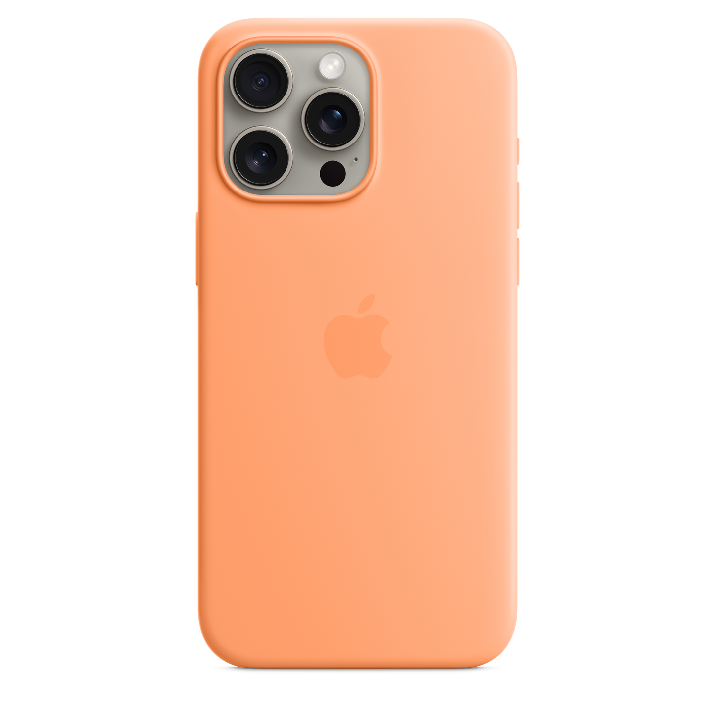 iPhone 15 Pro Max Silicone Case with MagSafe - Orange Sorbet