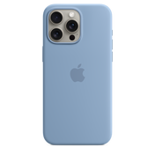 iPhone 15 Pro Max Silicone Case with MagSafe - Winter Blue