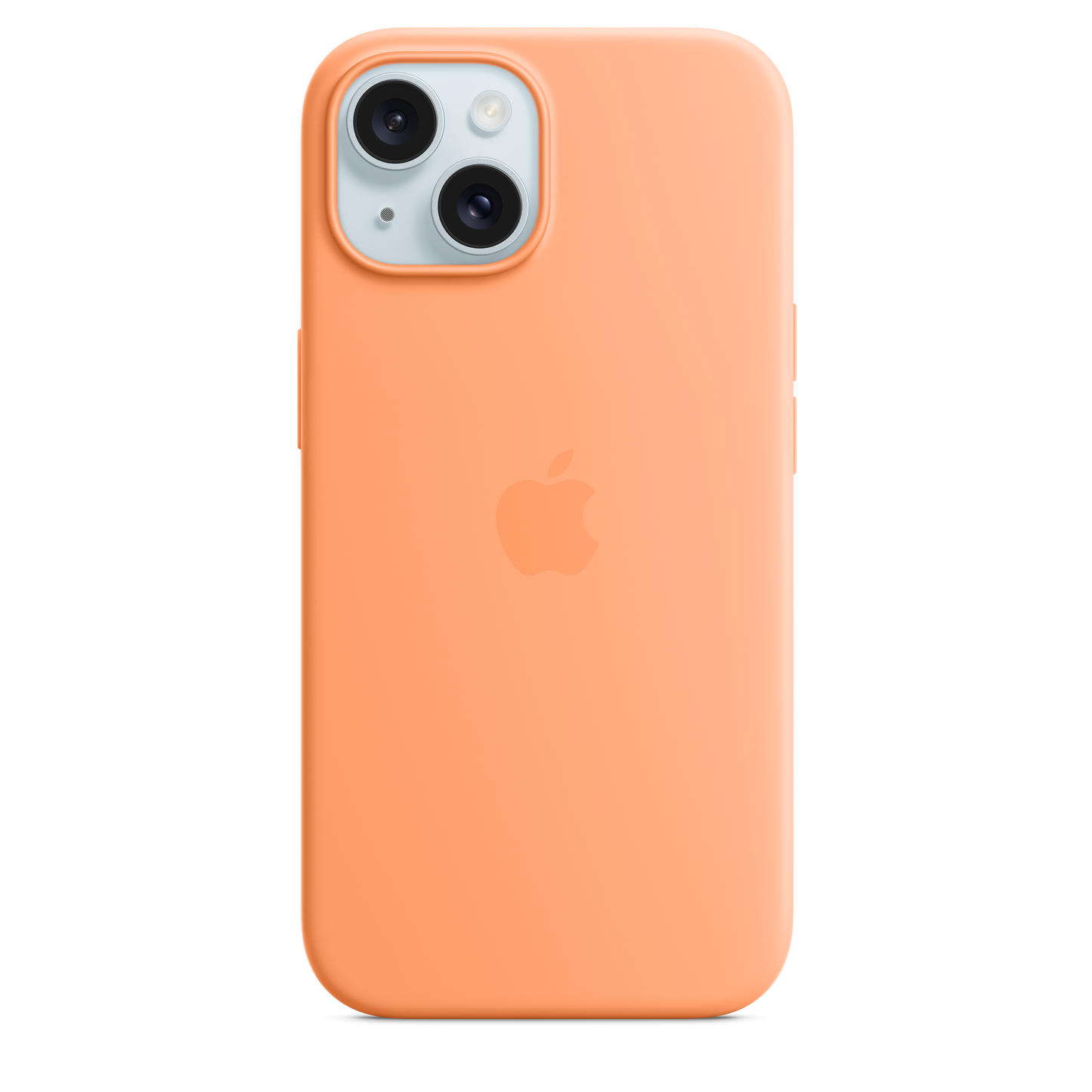 iPhone 15 Silicone Case with MagSafe - Orange Sorbet