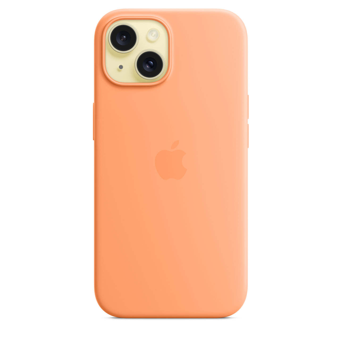 iPhone 15 Silicone Case with MagSafe - Orange Sorbet