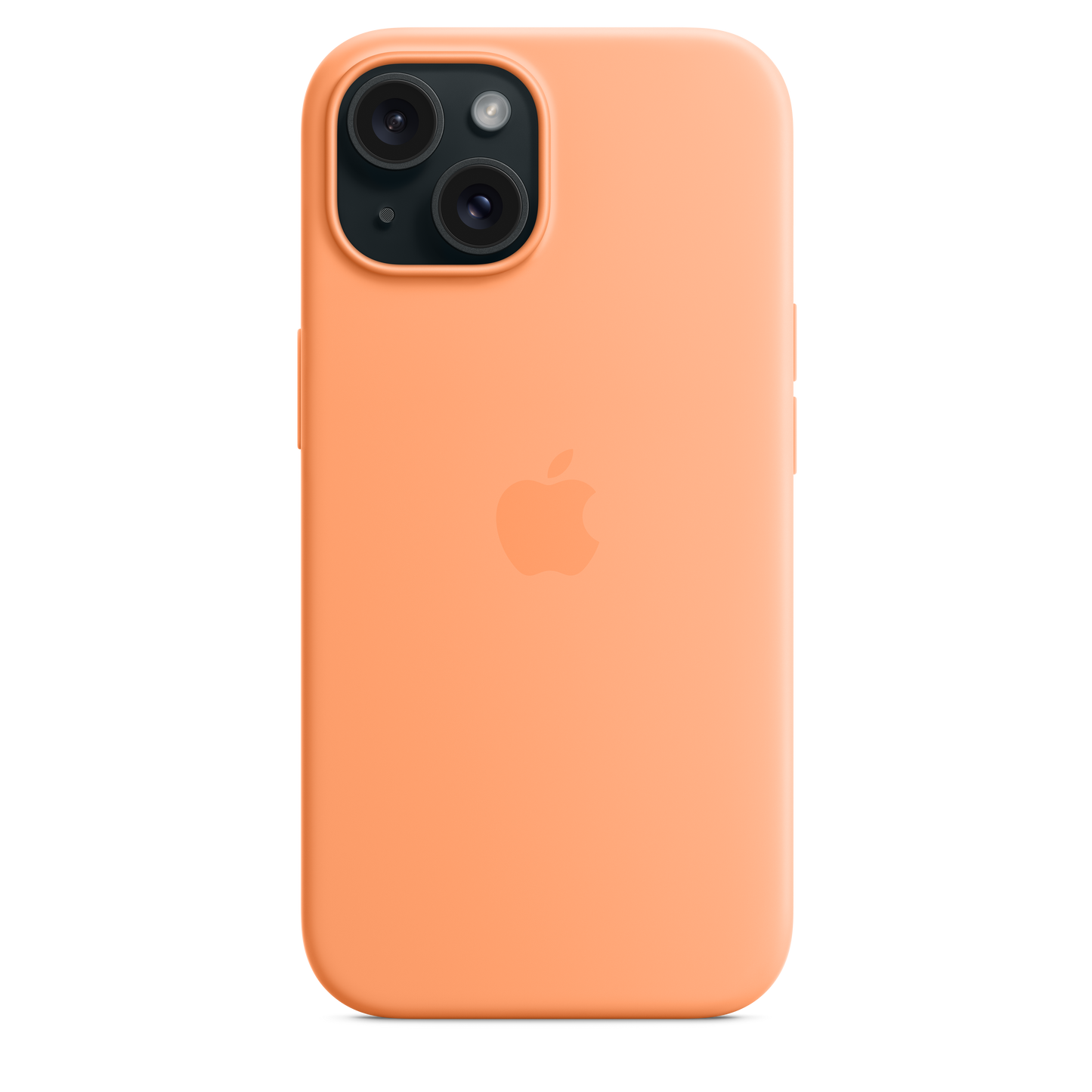 iPhone 15 Silicone Case with MagSafe - Orange Sorbet