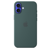 iPhone 16 Plus Silicone Case with MagSafe - Lake Green