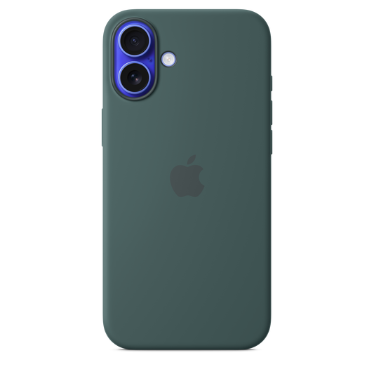 iPhone 16 Plus Silicone Case with MagSafe - Lake Green