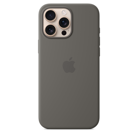 iPhone 16 Pro Max Silicone Case with MagSafe - Stone Gray