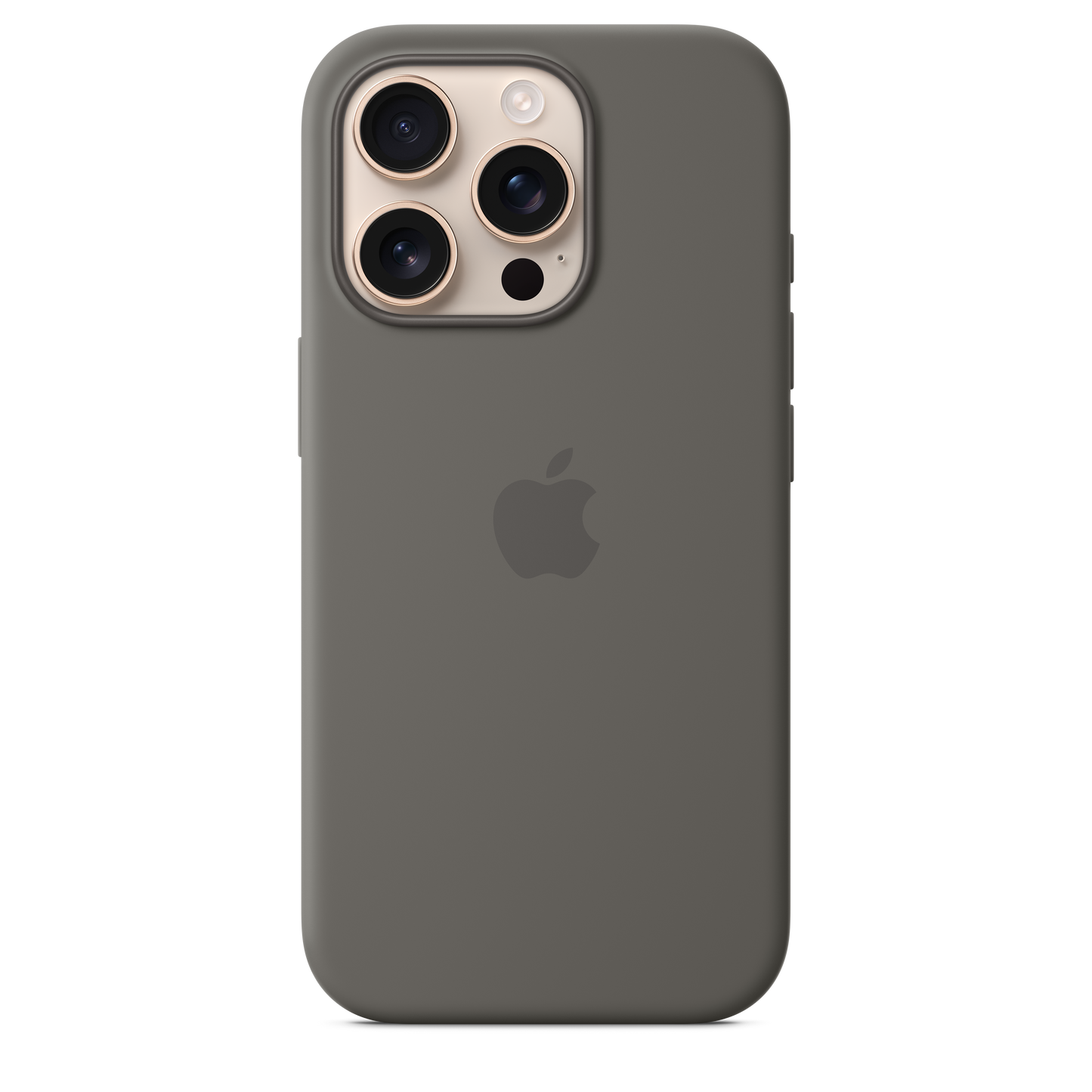 iPhone 16 Pro Silicone Case with MagSafe - Stone Gray