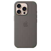 iPhone 16 Pro Silicone Case with MagSafe - Stone Gray