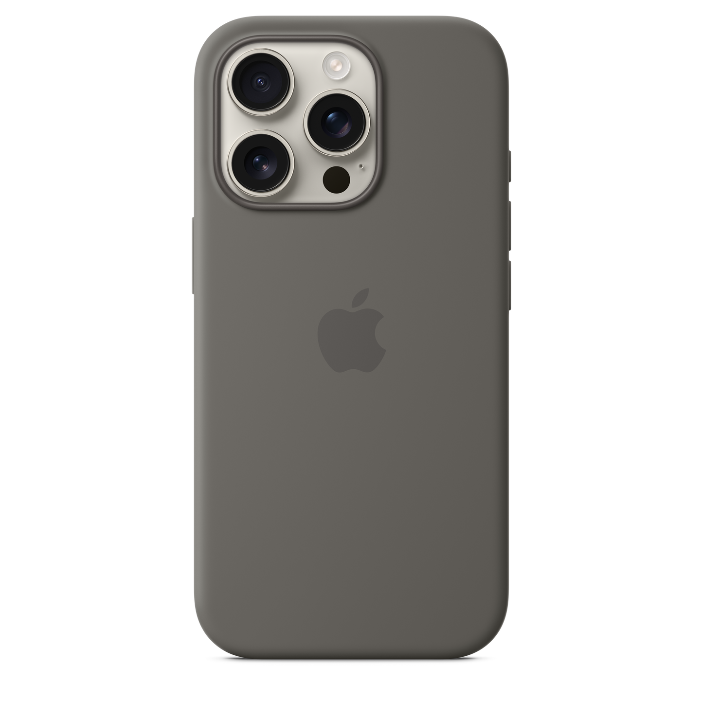 iPhone 16 Pro Silicone Case with MagSafe - Stone Gray