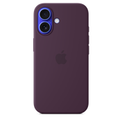 iPhone 16 Silicone Case with MagSafe - Plum