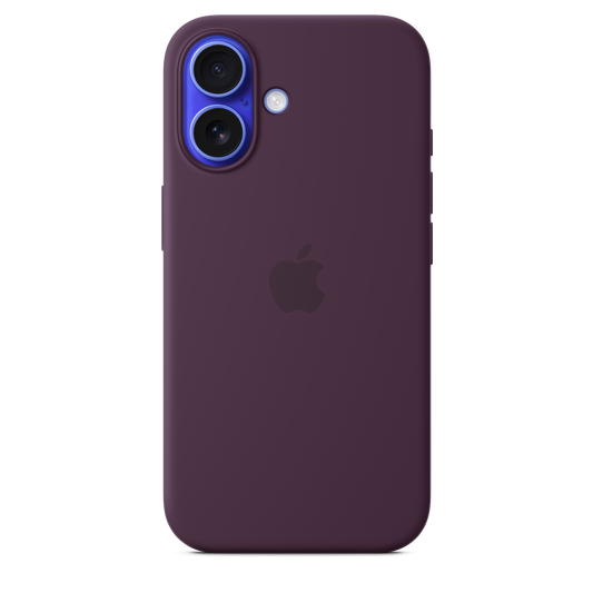 iPhone 16 Silicone Case with MagSafe - Plum